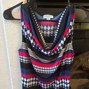 Tahari multi-color top